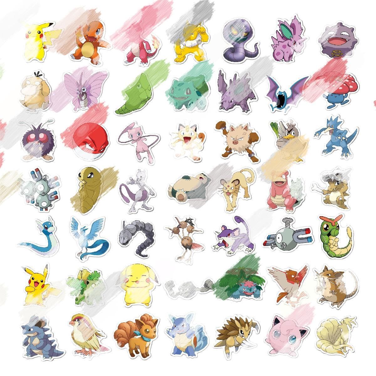 For ポケモンC ステッカー 100枚セット かわいいアニメ forポケモンC 