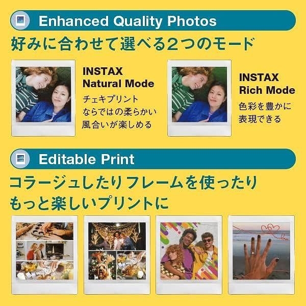  富士フィルム チェキスマホプリンター INSTAX SQUARE Link アッシュホワイト INS SQ 100 W インスタントカメラ用アクセサリー インスタントカメラ