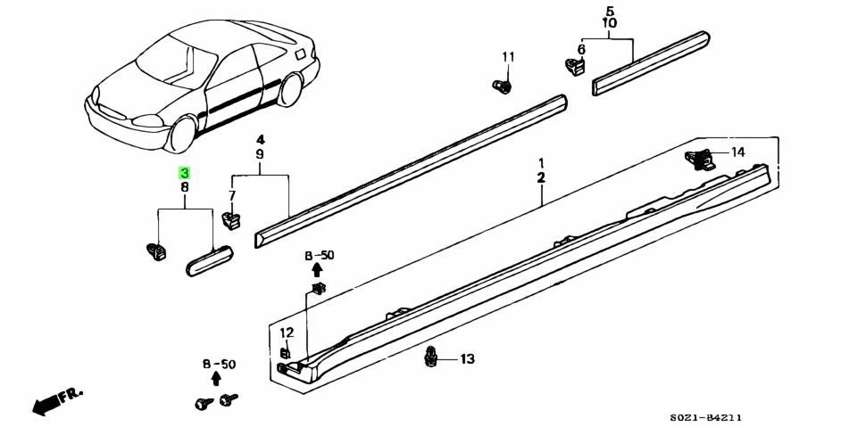 ホンダ シビック 後期EK用 左フロントフェンダー HONDA ホンダ 新品