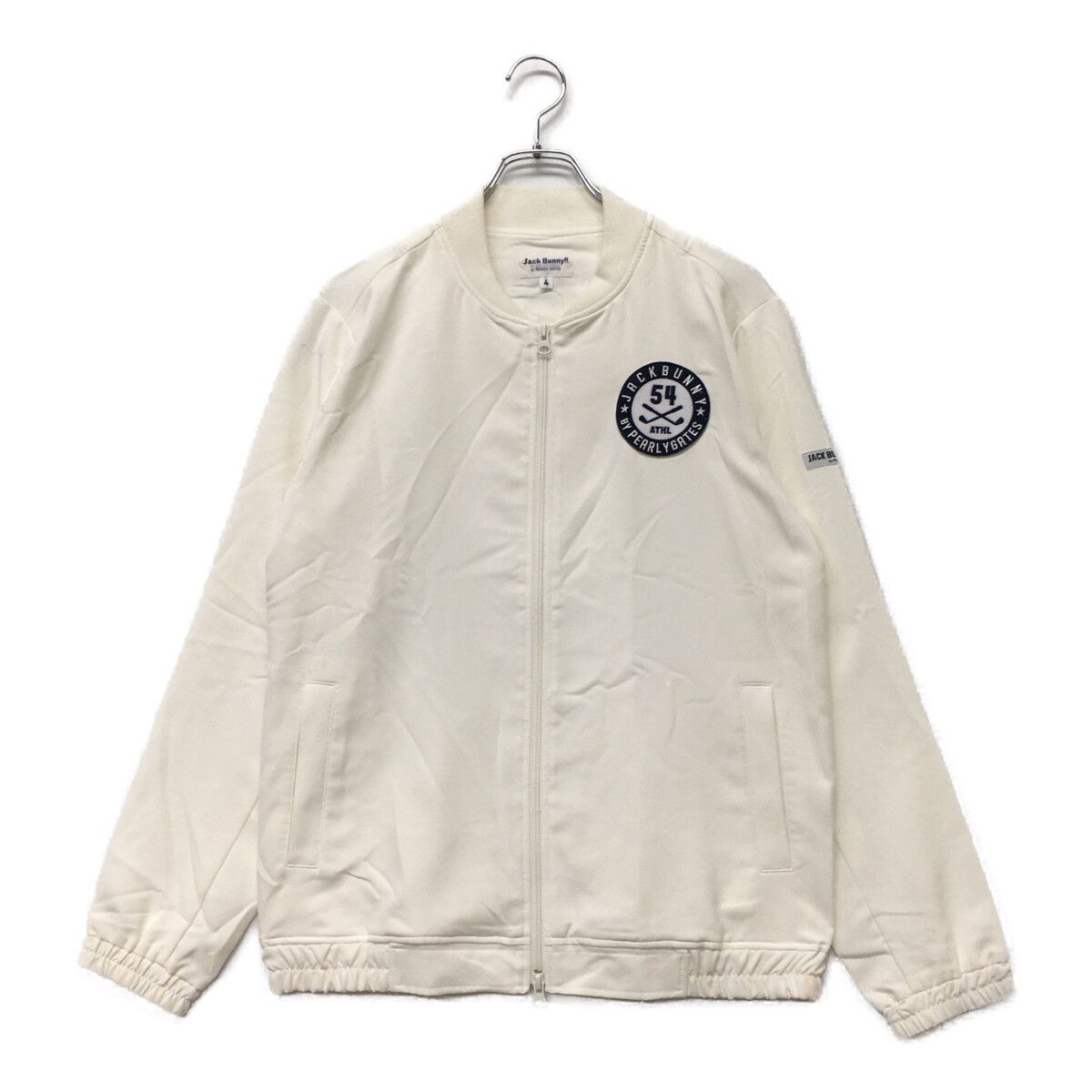 中古 メンズ ジャックバニー Jack Bunny!! ブルゾン 4(M) 白 ホワイト ダブルジップ 春秋