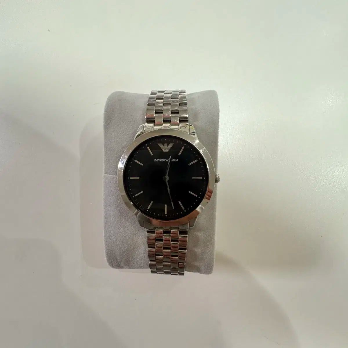 EMPORIO ARMANI エンポリオアルマーニ ARMANI アルマーニ メタル 時計 ブラック 33mm