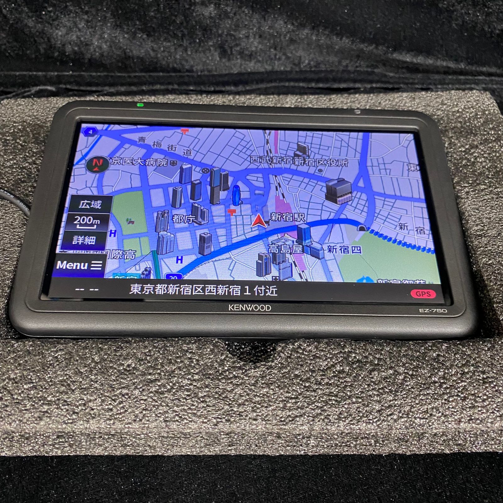 KENWOOD ポータブルナビゲーション EZ-750 ココデス 7型