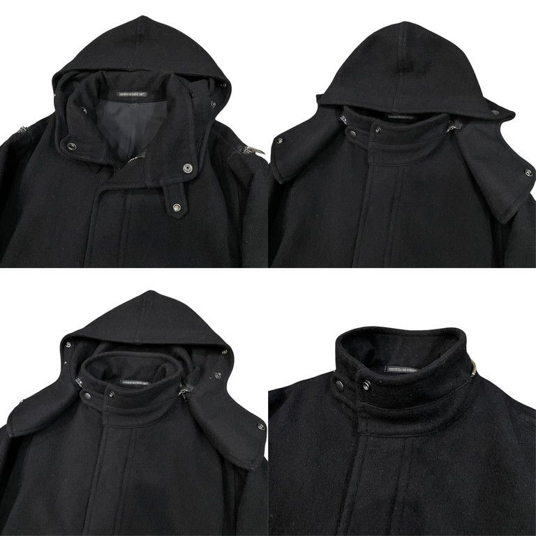 美品 バッファローボブス BUFFALOBOBS リブ切替モッズコートM 黒