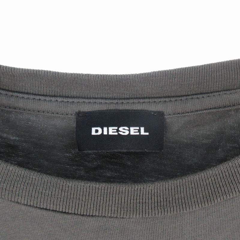あ*ん様 DIESEL オリーブグリーン 長袖カットソー DIESEL オリーブグリーン 長袖カットソー M