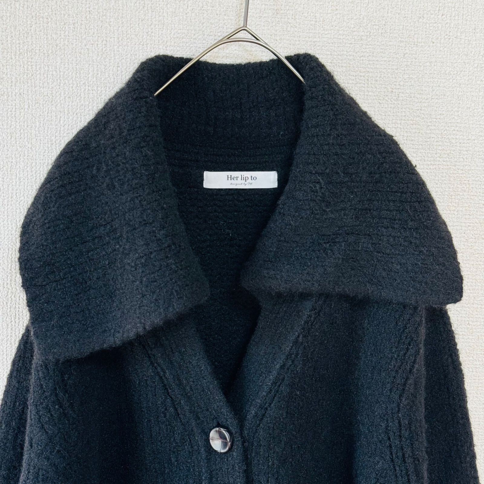 her lip to ハーリップトゥ Wool-Blend Knit Cardigan ウール