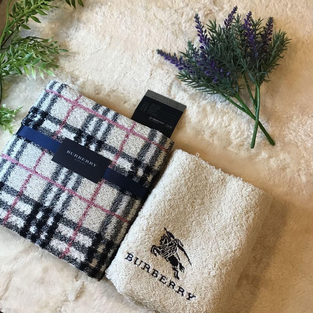 バーバリー フェイスタオル ウォッシュタオルセット BURBERRY ノバ