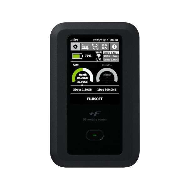 富士ソフト Fs050w モバイル Wi-Fi ルーター 5G SIMフリー 端末