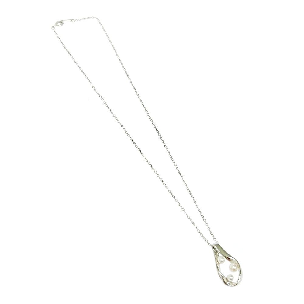 中古】【箱付き】 MIKIMOTO ミキモト シルバー パール