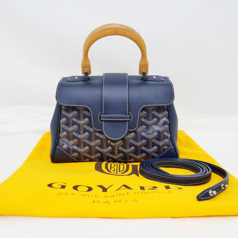名東】【GOYARD】ゴヤール サイゴンミニ ハンドバッグ 2WAY ショルダー