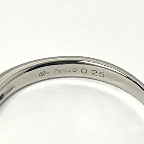 値下げ！MIKIMOTO ミキモト ダイヤ リング PT950 7Pダイヤモンド0.25ct