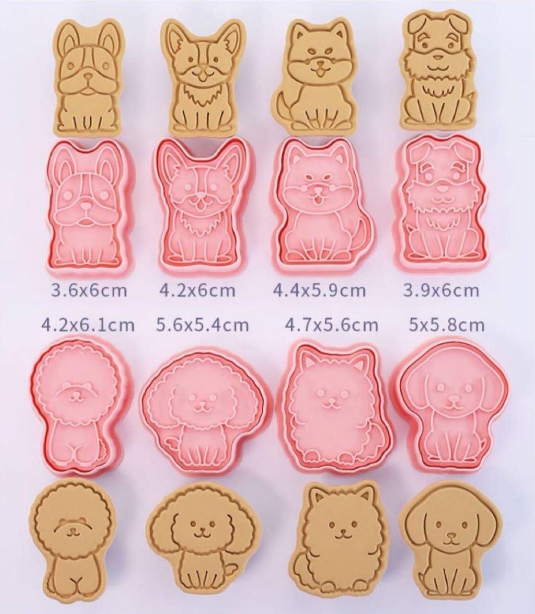 新品 犬 クッキー型 キャラ弁 ８個