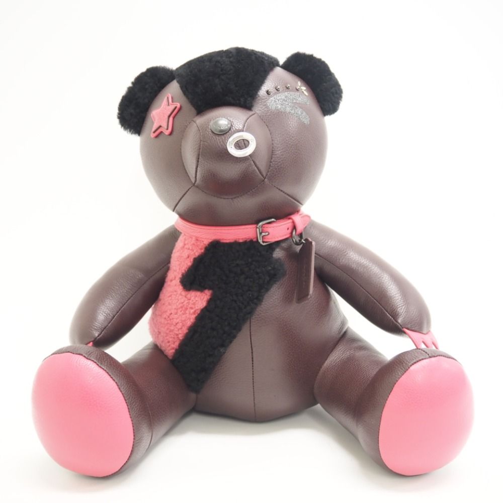 COACH/コーチ 55359 テディベア くま レザー ぬいぐるみ