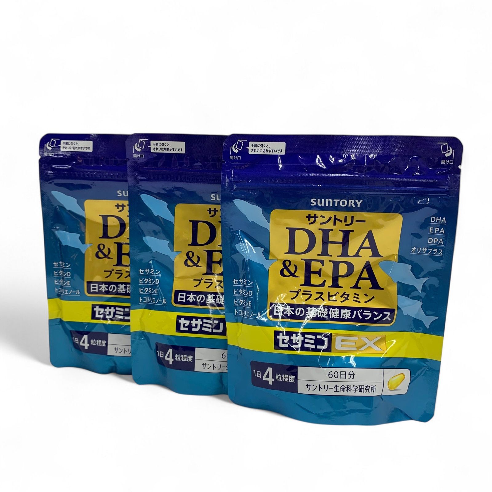 サントリー DHA&EPAプラスビタミン セサミンEX 4セット 【公式通販】