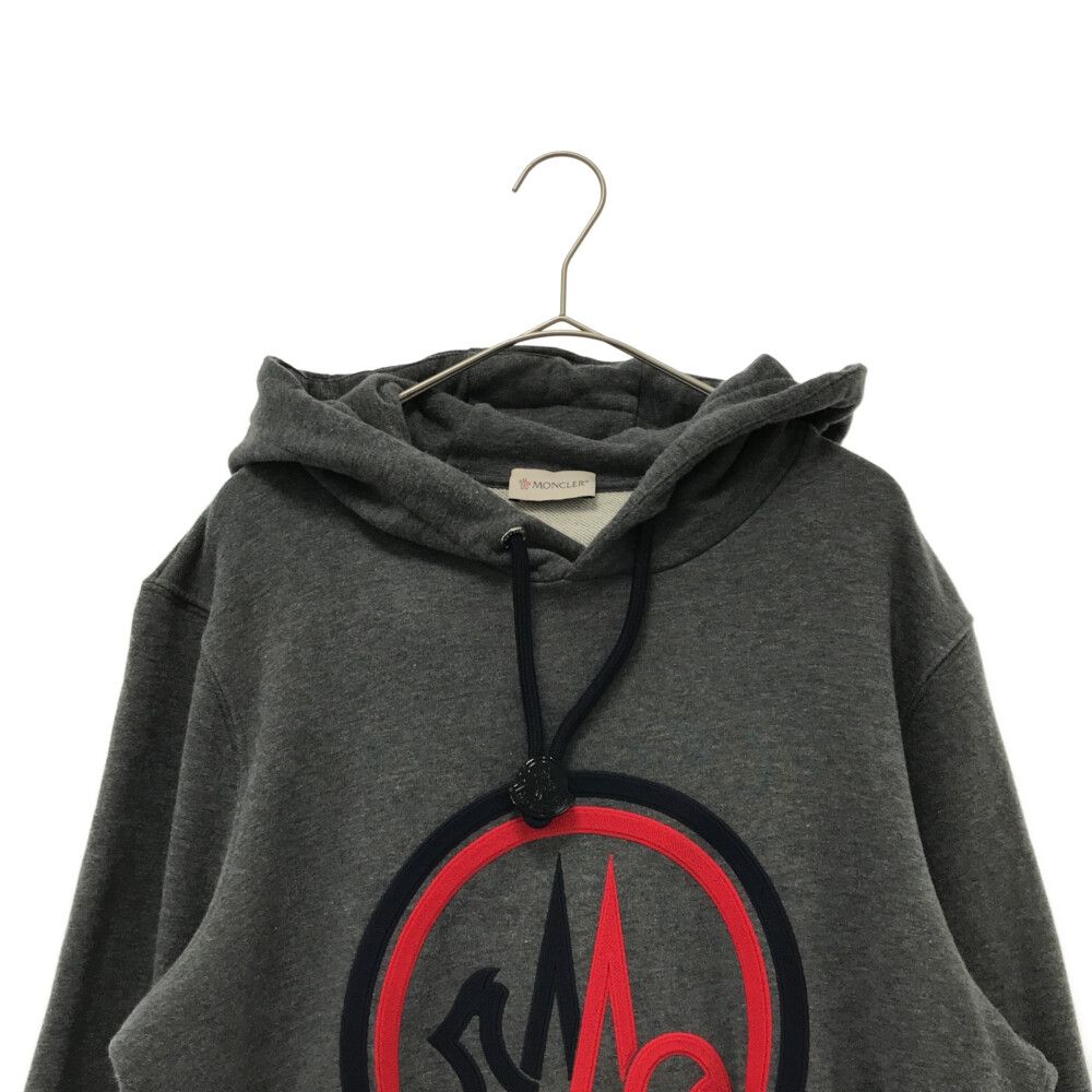 MONCLER (モンクレール) 20AW MAGLIA/LOGOHOODIEフロントロゴパーカー スウェット グレー  F20918G7461080985 - メルカリ