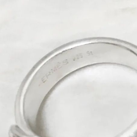 エルメス 指輪 サンチュール ベルト シルバー 銀 925 リング 3 