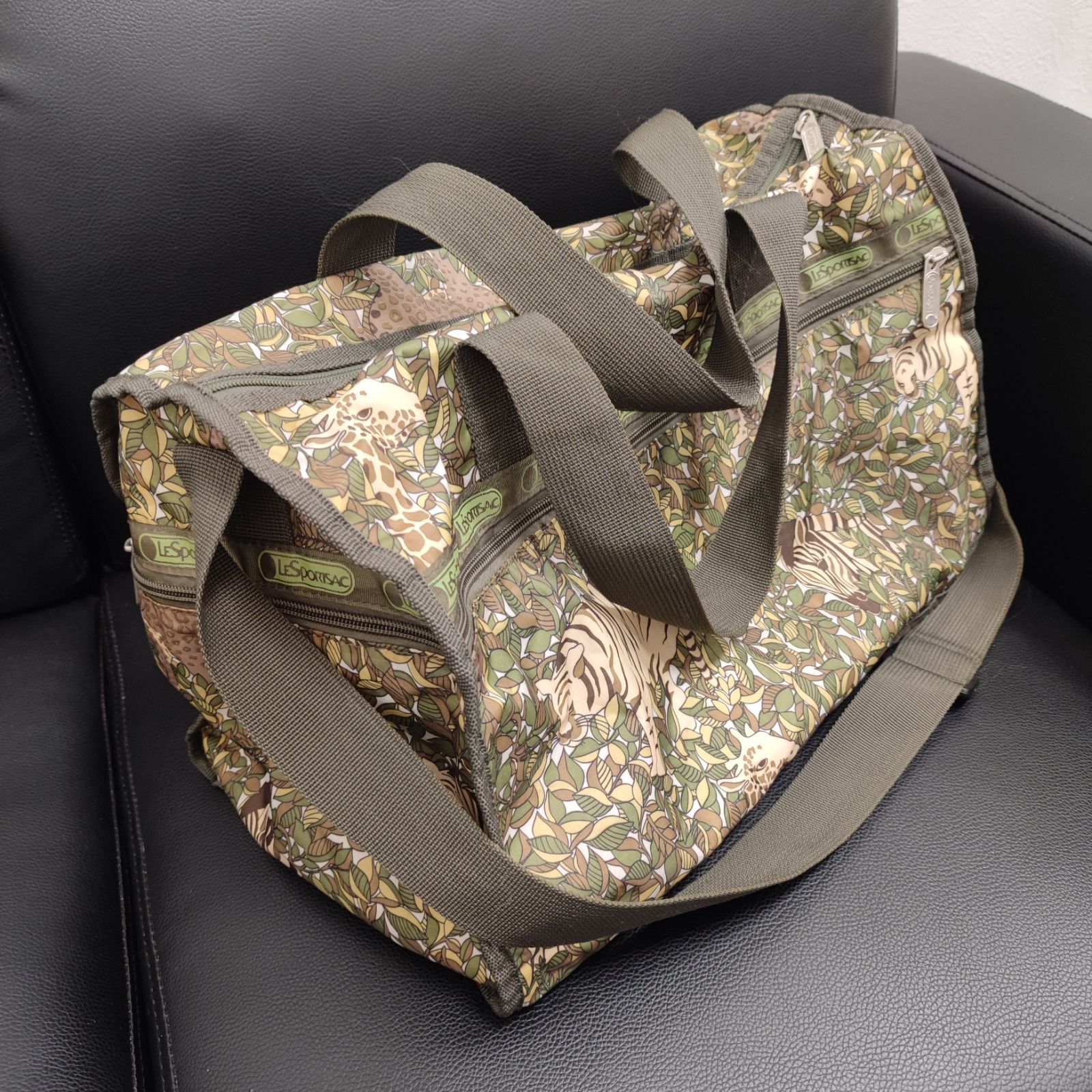 美品] レスポ ボストンバッグ ダップルドゲイズ柄 レスポートサック