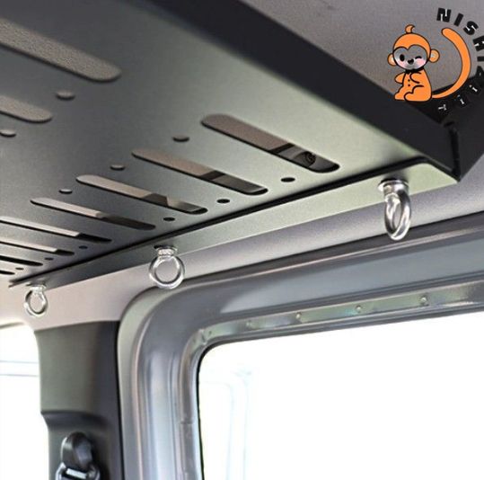 ジムニー JB74 19-24年 室内天井キャリア 強化タイプ 展開式テーブル付き キャンプ収納 アウトドア ラック
