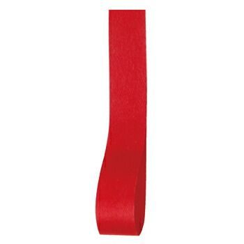 【まとめ買い10個セット品】サテンリボン100m巻 レッド 18mm幅  61-431-90-10 【 ラッピング用品 リボン・タイ リボン サテン 】