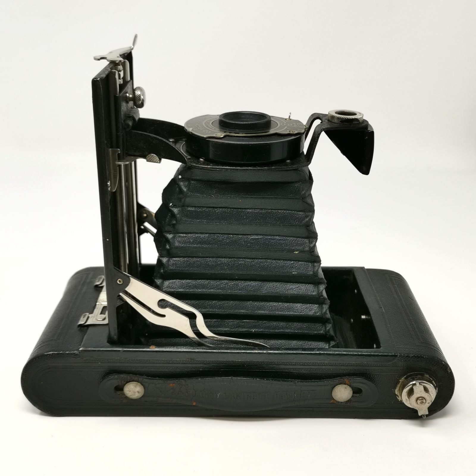 ヴィンテージ蛇腹Eastman Kodak 二眼レフカメラ外観革張傷無機能動完動 ヴィンテージ蛇腹Eastman Kodak 二眼レフカメラ外観革張傷無機