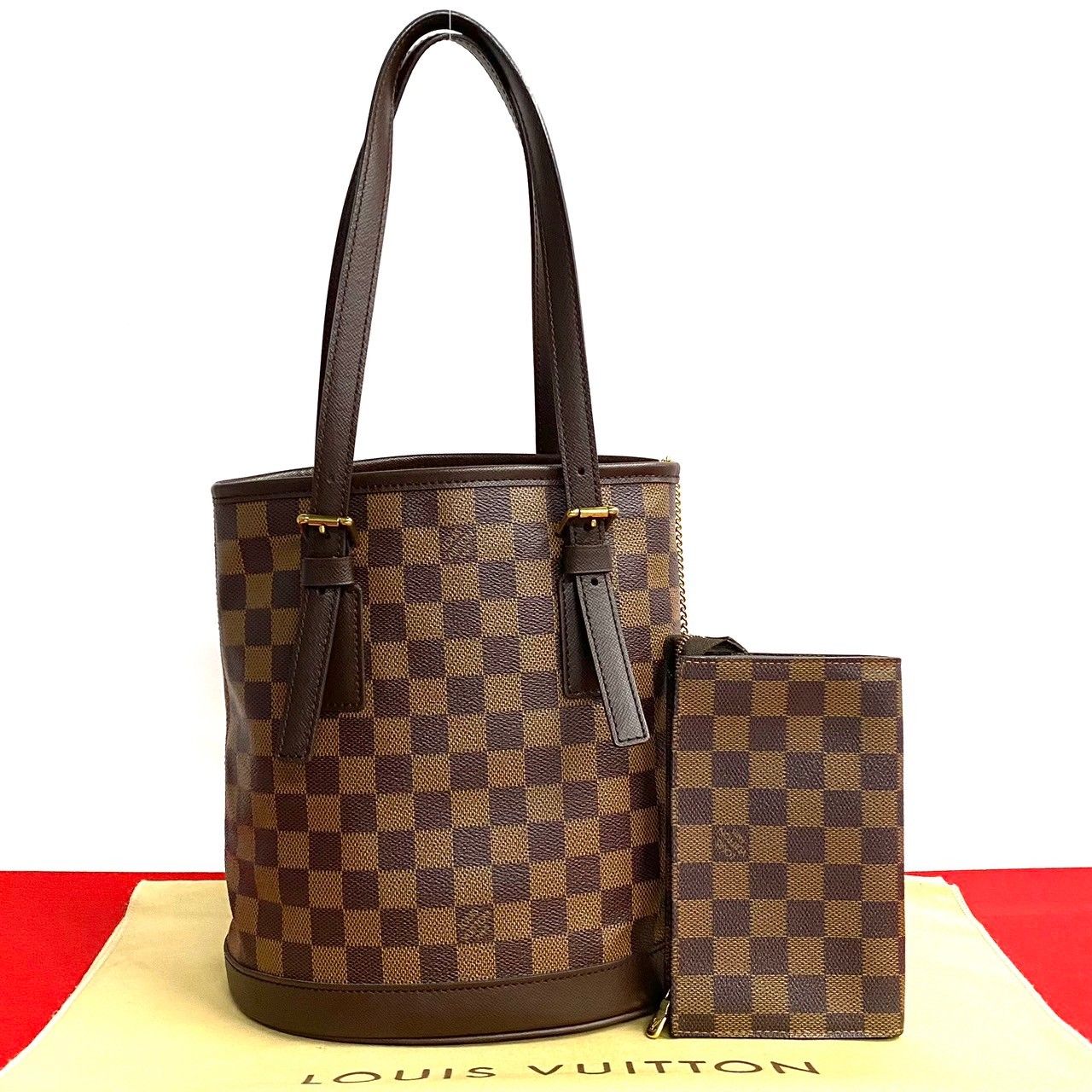 ほぼ未使用 希少品 LOUIS VUITTON ルイヴィトン マレ ダミエ レザー本 