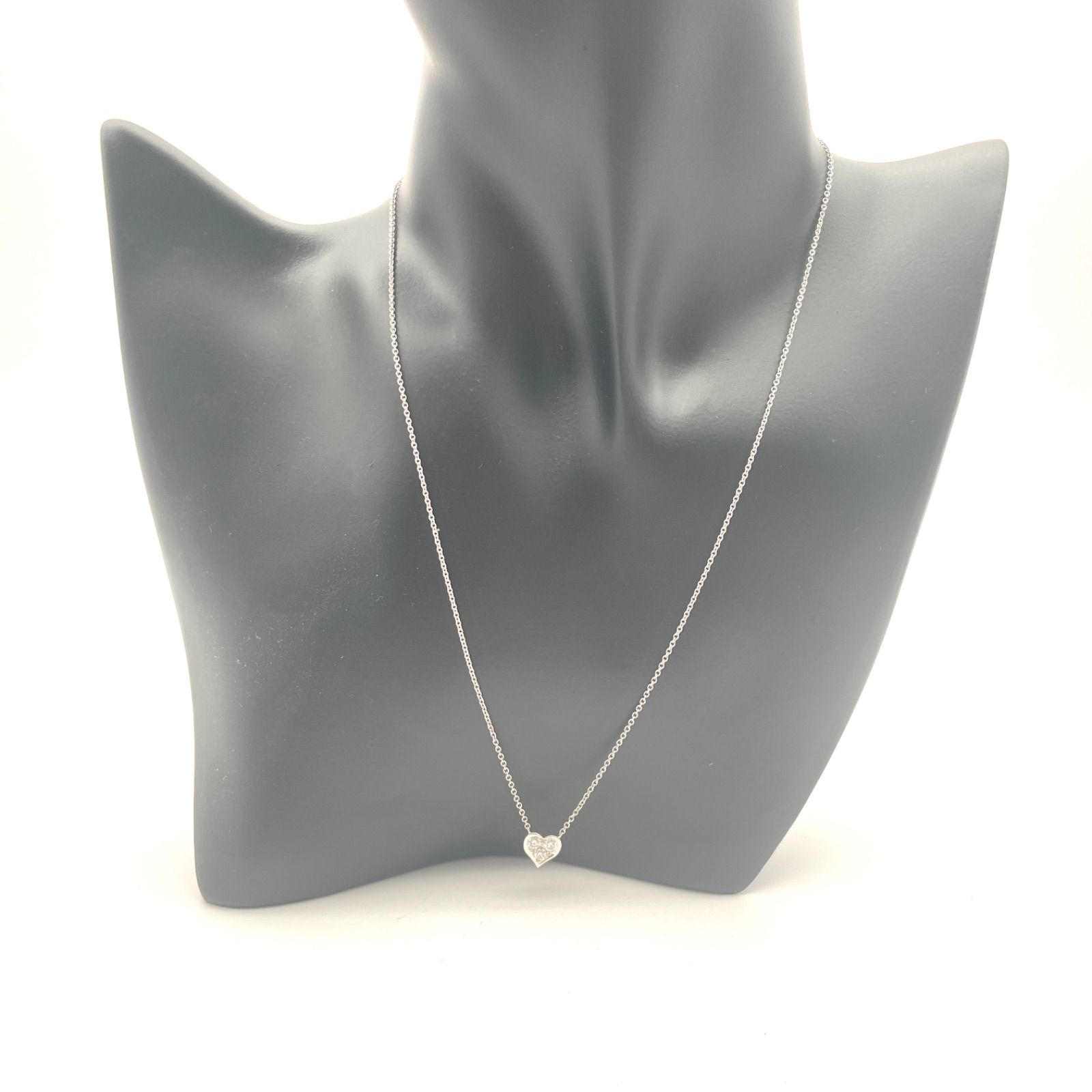 Tiffany&Co. ティファニー センチメンタルハート 3Pダイヤ ネックレス 