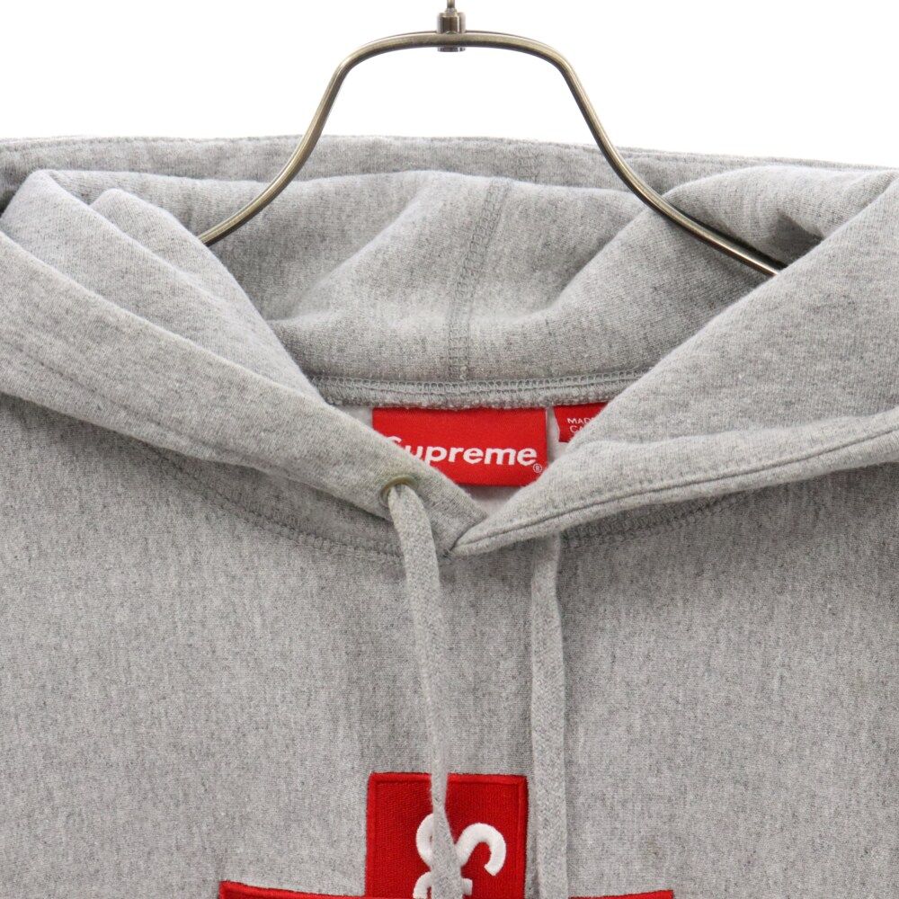 SUPREME (シュプリーム) 20AW Cross Box Logo Hooded Sweatshirt クロスボックスロゴプルオーバーパーカー  グレー - メルカリ
