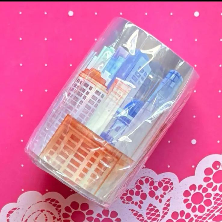 PET 高楼林立 6cm×5m 72cm|loop 海外マスキングテープ