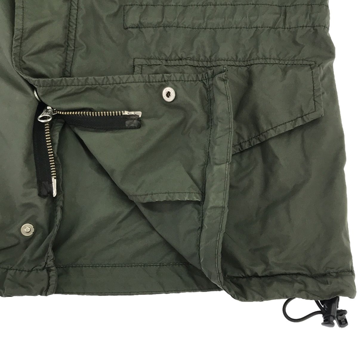 ASPESI アスペジ ナイロンミリタリージャケット カーキ S - メルカリ