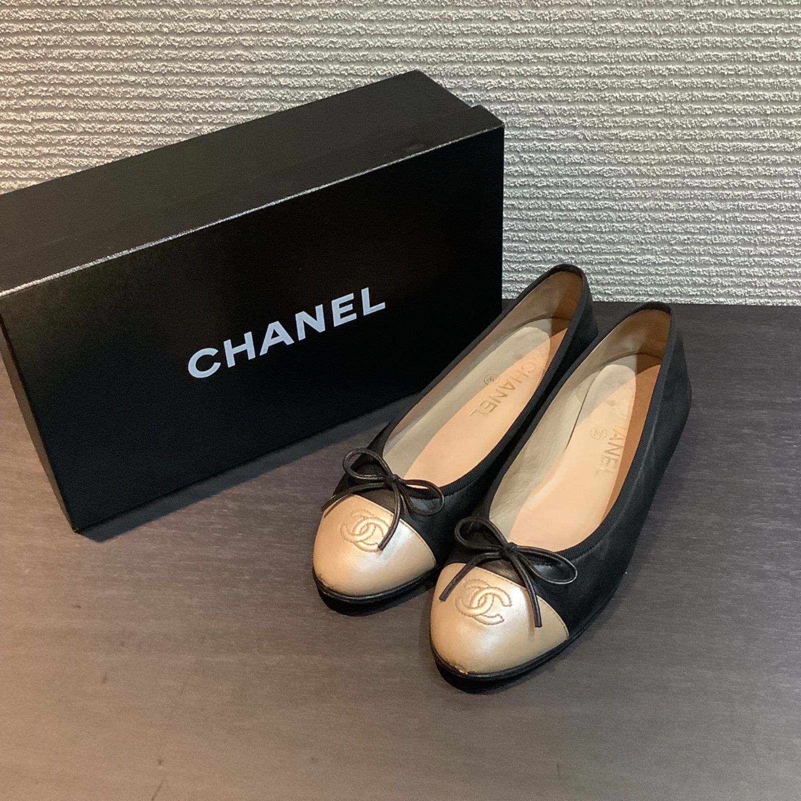 シャネル CHANEL バレリーナ ブラック G02819Y01048 37.5