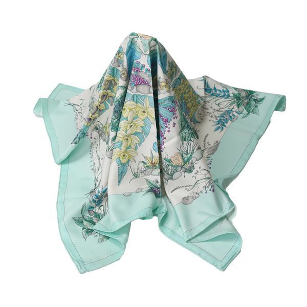 エルメス ピタゴラス Pythagore カレ90 ボタニカル柄 スカーフ - メルカリ