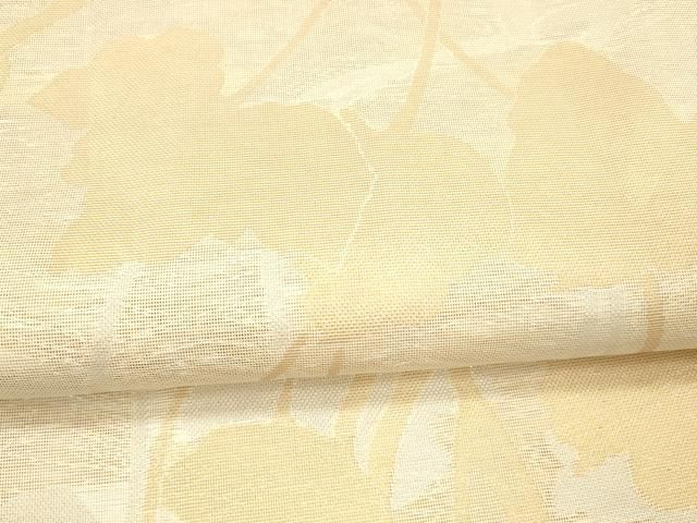 平和屋着物＊夏物 織物一筋名門 織悦 全通柄 本袋帯 蔦の葉文 金