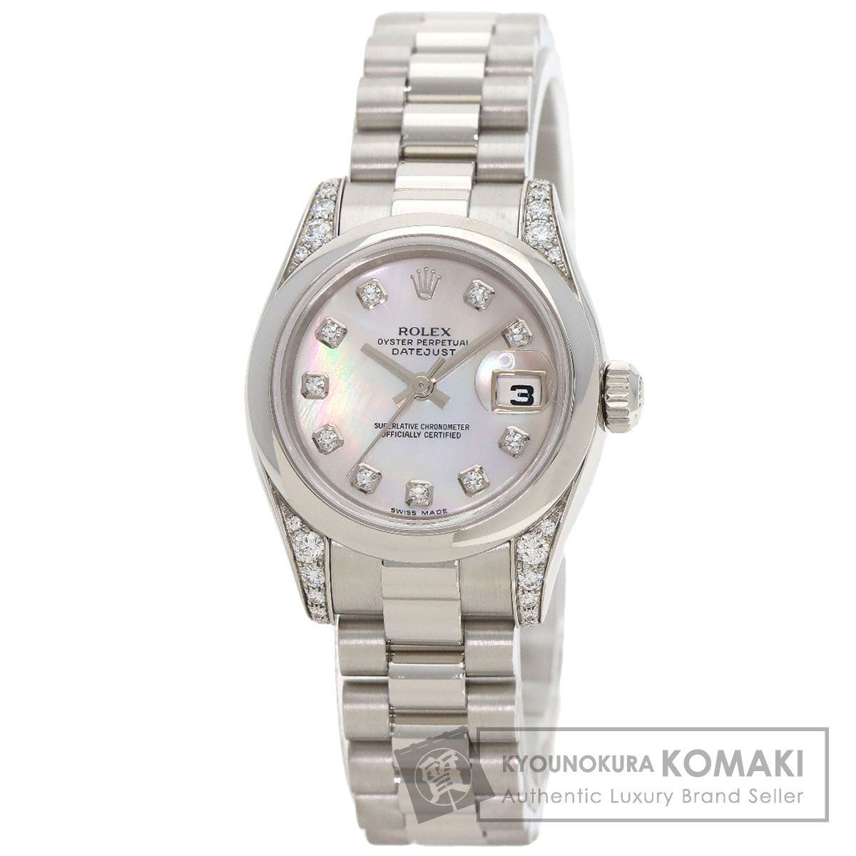 ROLEX ロレックス 179296NG デイトジャスト 10P ダイヤモンド 腕時計