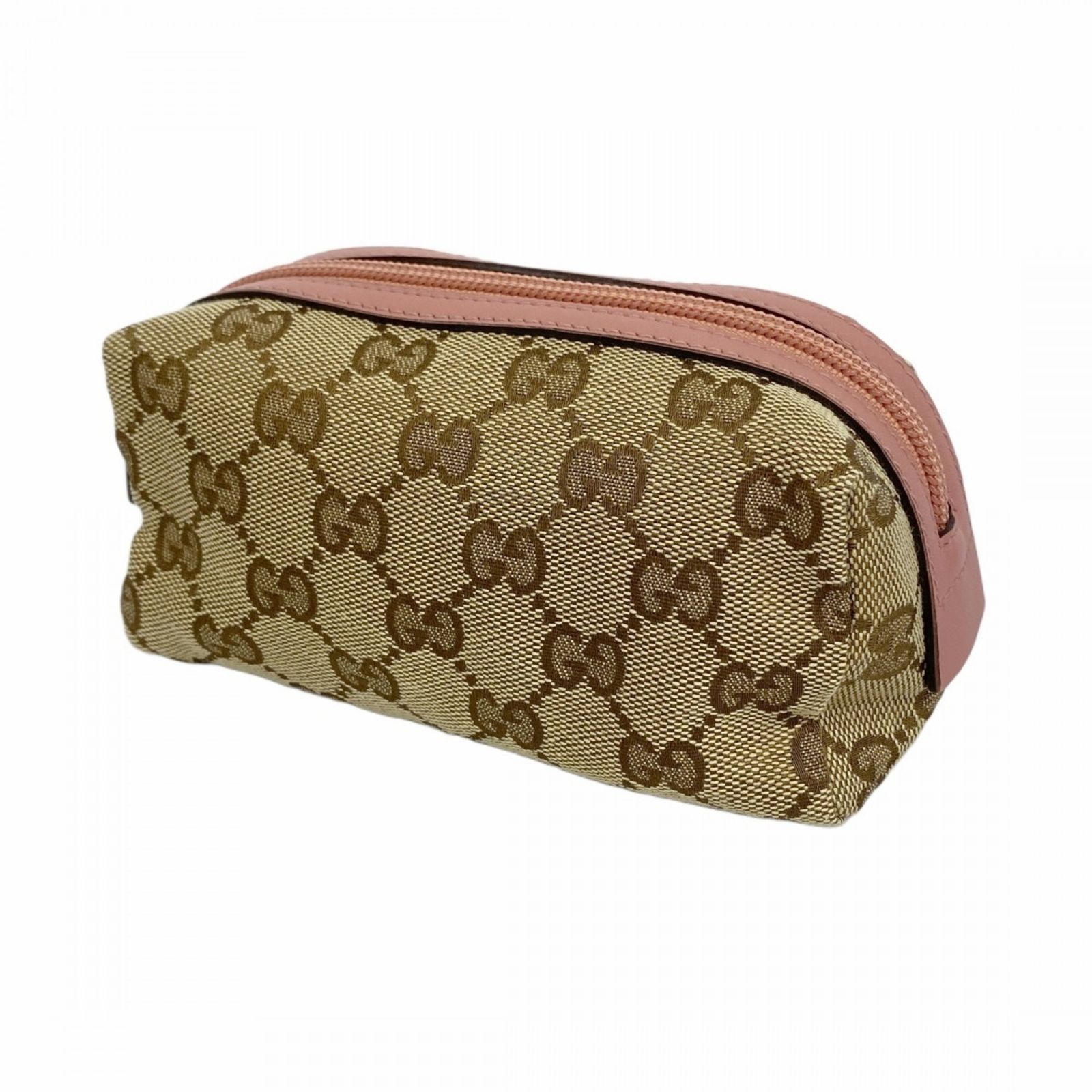 グッチ Gucci グッチ ポーチ GGキャンバス 245947 キャンバス ブラウン ピンク レディース