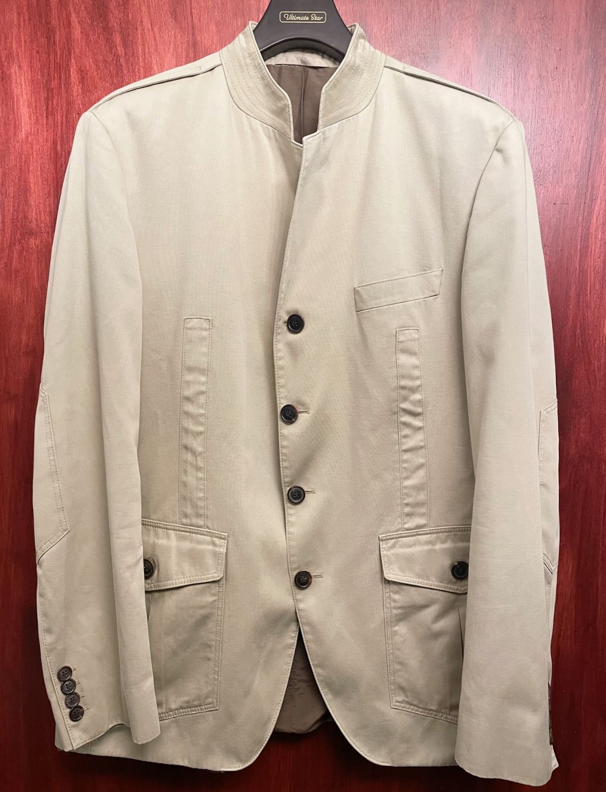 MADE IN SLOVENIA製 HUGO BOSS スタンドカラーコットン