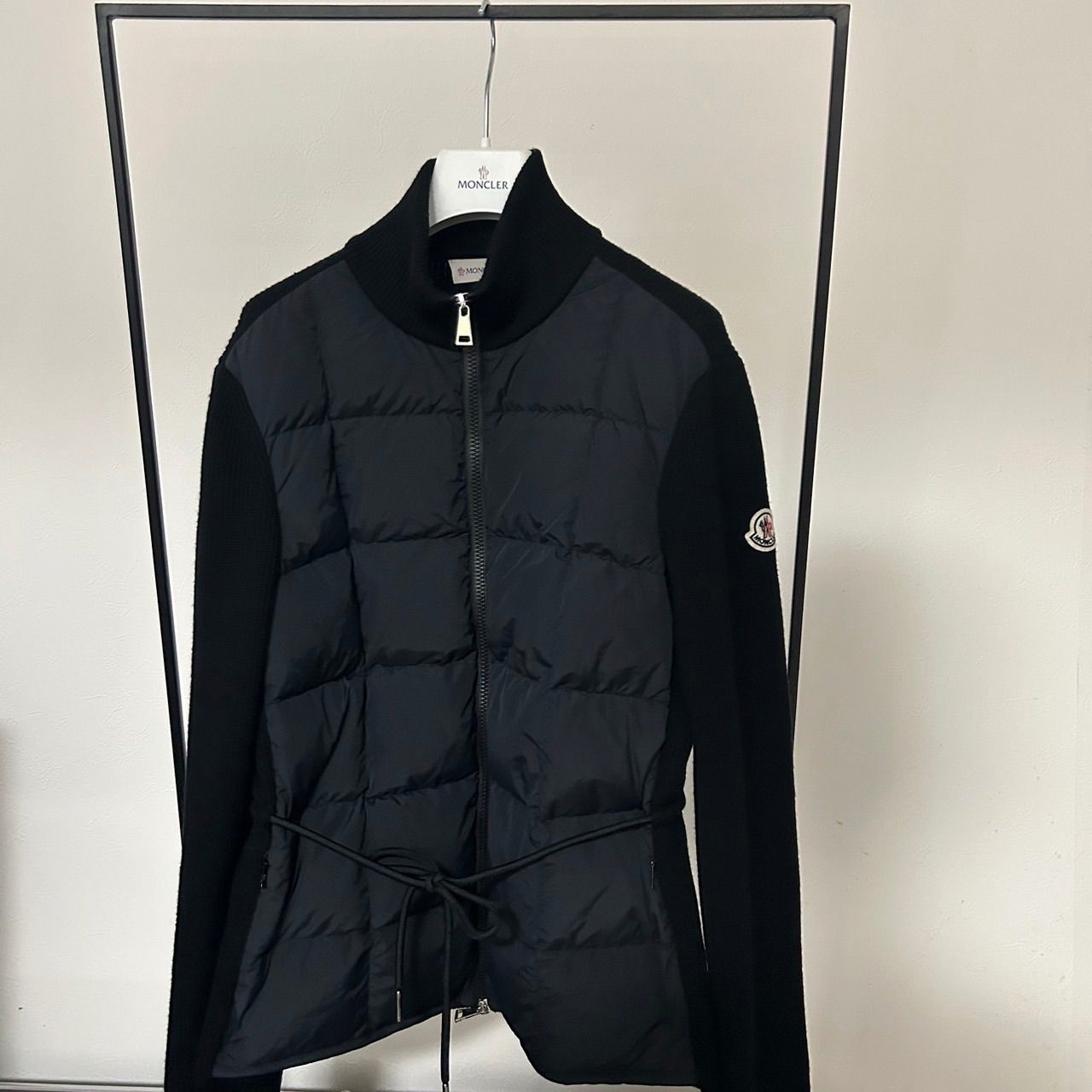モンクレール MONCLER ハイブリッドダウンニット☆ブラック