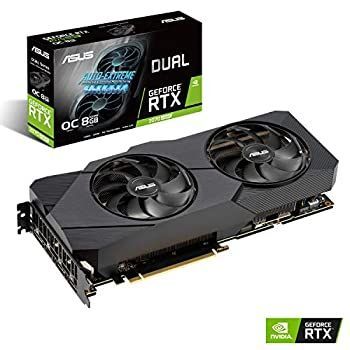 DUAL-RTX2070S-O8G-EVO ASUS 中古グラフィックボード 中古】「非常に良い」ASUS NVIDIA RTX 2070 SUPER 搭載 デュアルファン