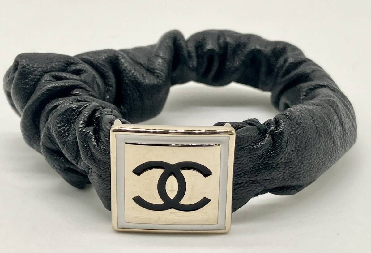 CHANEL chanel シャネル B21B シュシュ 黒 ブラック ヘアアクセサリー ココマーク