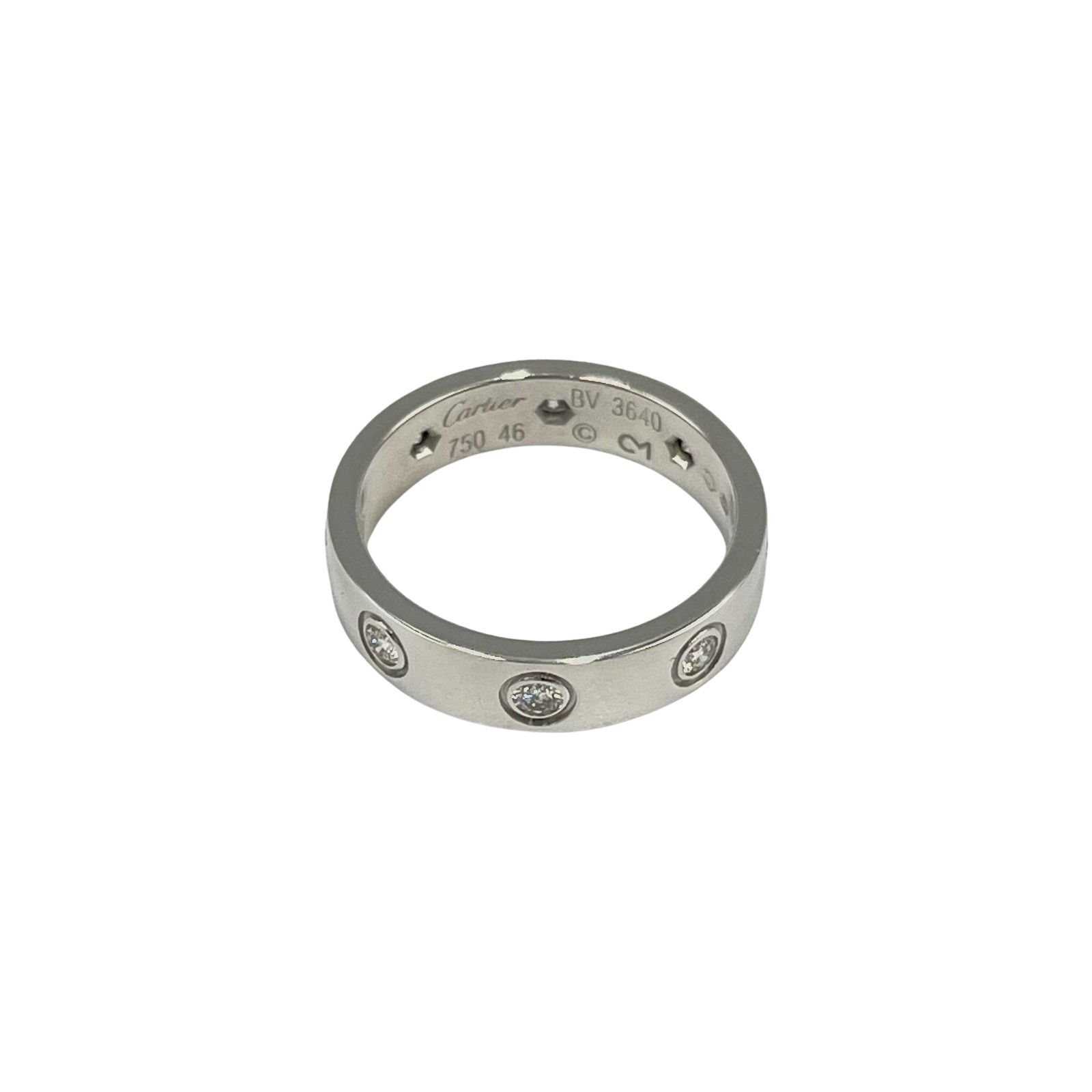 カルティエ CARTIER リング・指輪 ミニラブリング #46 フルダイヤ K18  