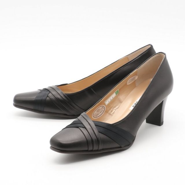 新品未使用　コルソローマノーヴェ 黒　39本革インヒールロングブーツ　箱付 新品未使用 コルソローマノーヴェ 黒 39本革インヒールロングブーツ 箱