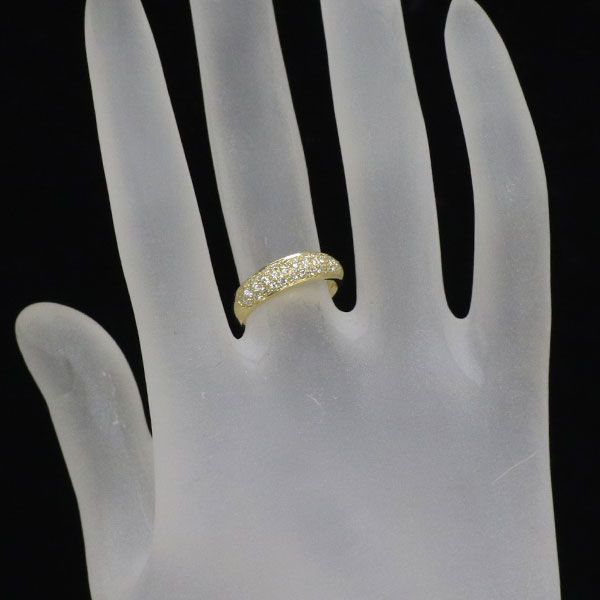 極美品※ポンテヴェキオK18YG.K18WGダイヤモンドリング K18WGブラックダイヤモンド/ダイヤモンドリング