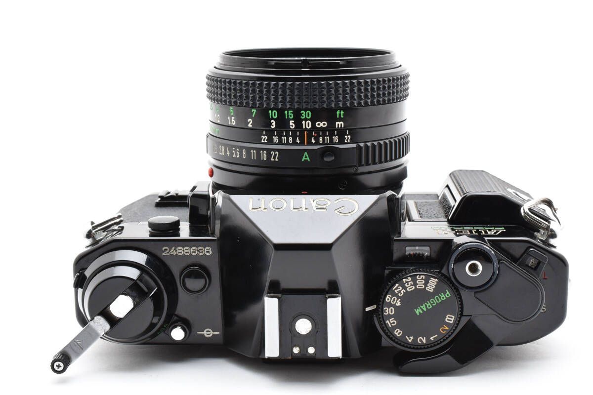 整備済みボディ 上 キャノン Canon AE-1 PROGRAM ボディ ブラック | New FD 50mm f1.8 シャッター鳴きなし L55 6551 WWW_SMP1DAWEKUDUS_SCH_ID