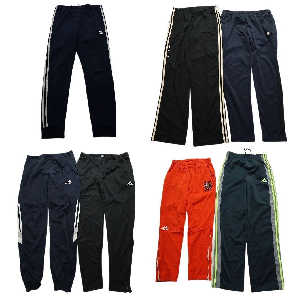 古着卸 アディダス adidas ジャージ パンツ 7枚セット メンズ Ｓ |Ｍ トラックパンツ 3ストライプス 古着 NA0285
