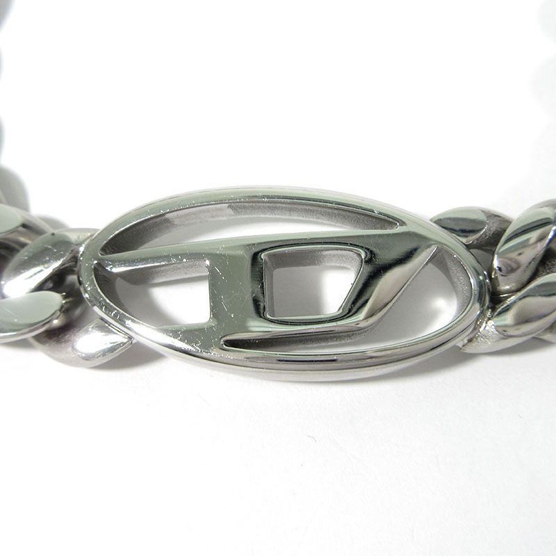 三重本店 DIESEL ディーゼル ブレスレット DX143200DJW Dロゴ チェーンブレスレット シルバー系 134