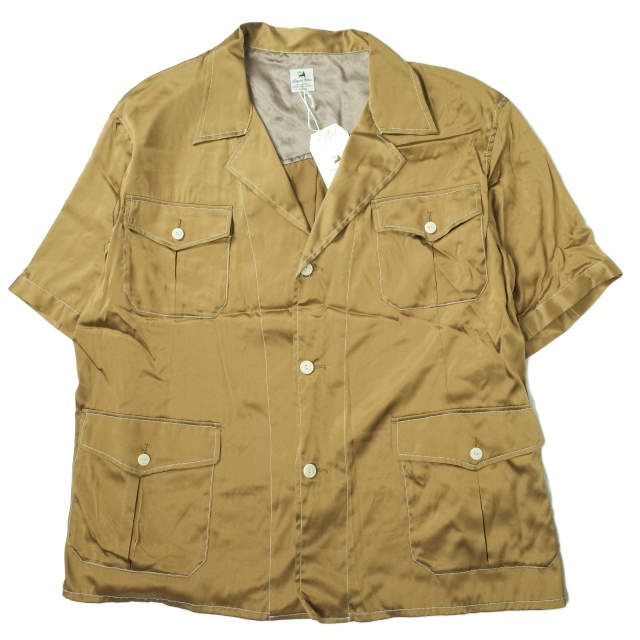 19ss サスクワッチファブリックス silk safari シャツ M SASQUATCHfabrix. - Sasquatchfabrix. SILK SAFARI SHIRT 19ssの