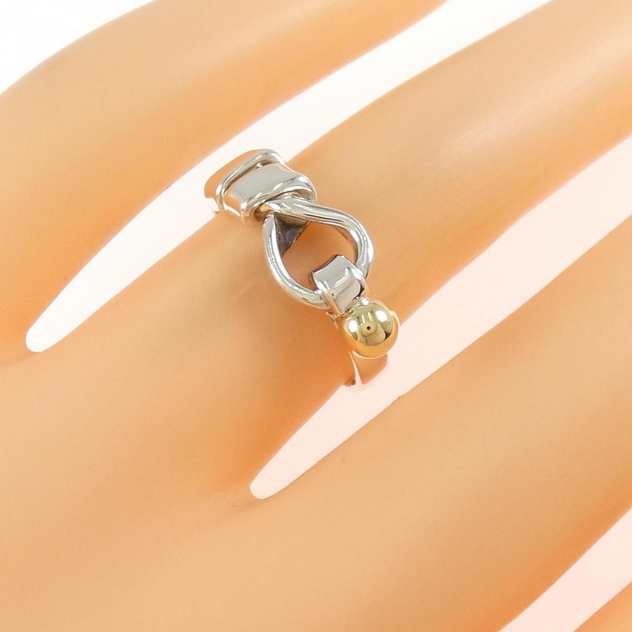 ヴィンテージ】ティファニー フラットワイヤーラブノット リング