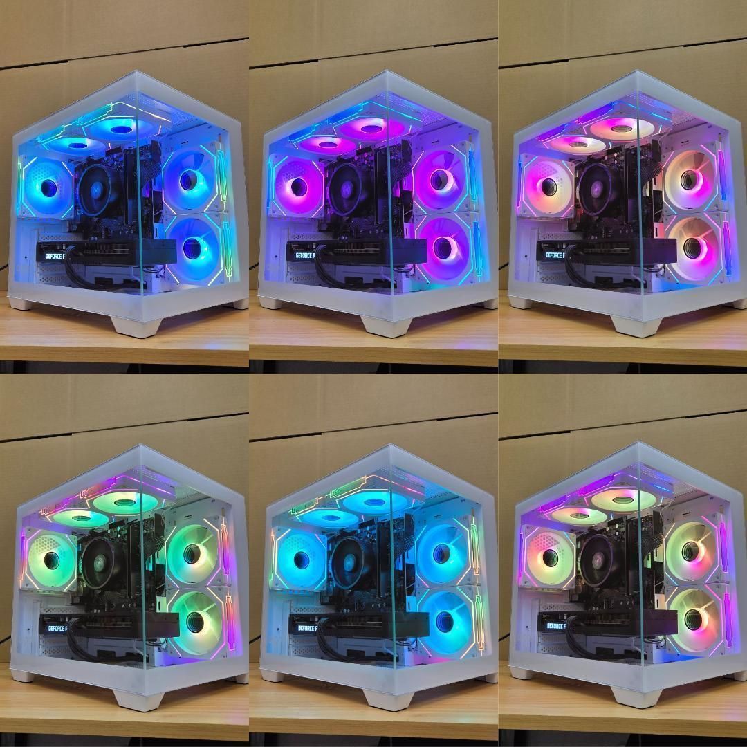 新品ケースゲーミングPC RX7800XT/Ryzen 7/新品SSD 1TB④ 新品ケース