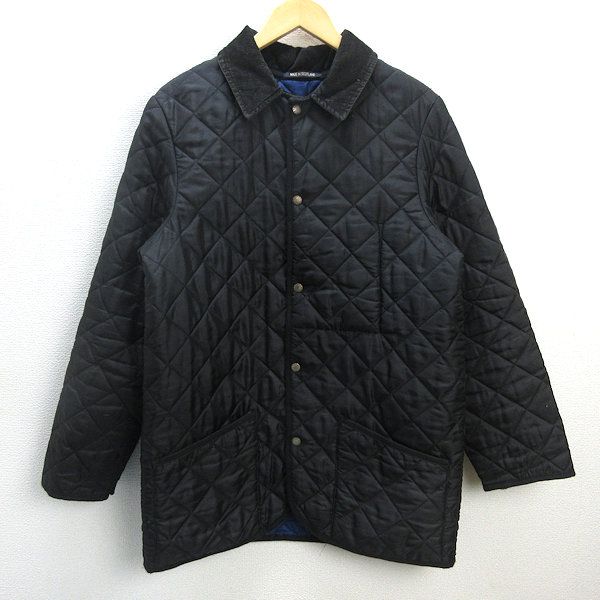 D■英国製■マッキントッシュ/MACKINTOSH×SHIPS キルティングジャケット/JKT【L】黒/MENS/30【中古】