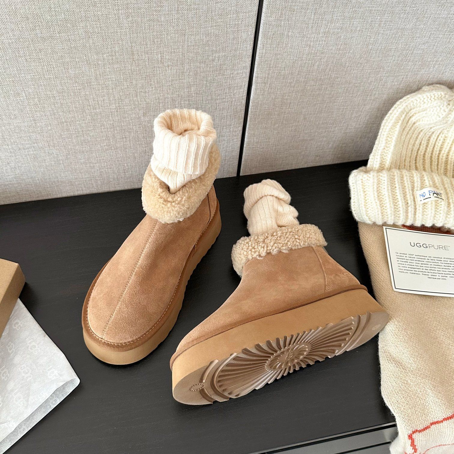 極美品 人気 綺麗 UGG アグ レディース ブーツ 3cm 未使用 箱付 03