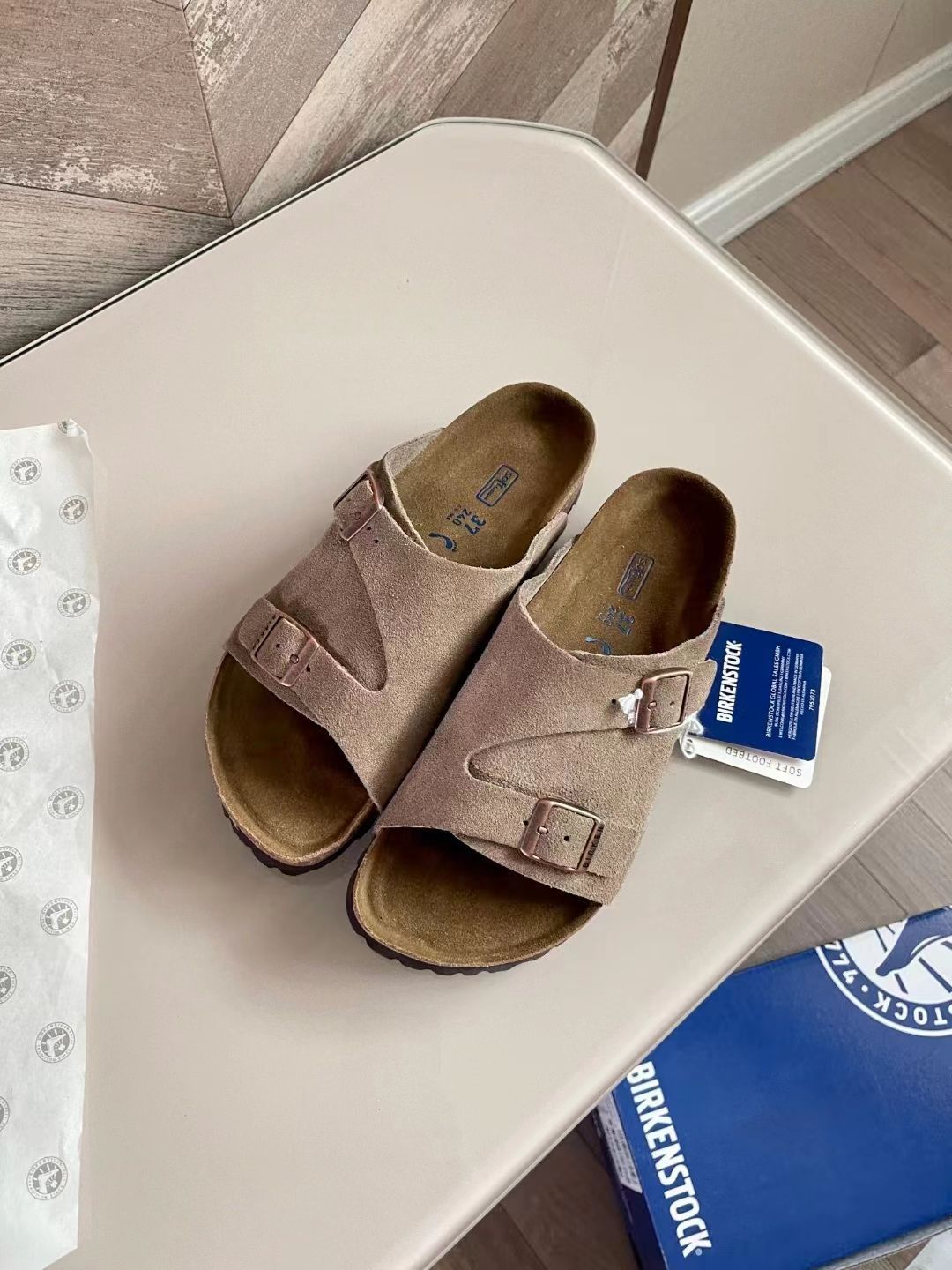 BIRKENSTOCK チューリッヒ ビルケ スエードレザー ソフトフットベッド