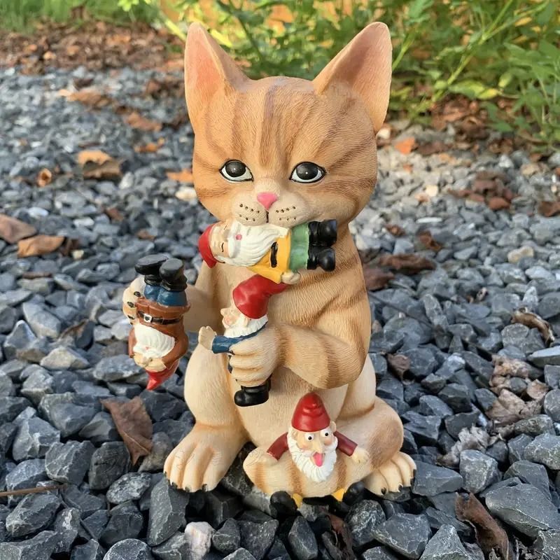 アンティークビンテージCAT猫置物レトロキャット古い猫ネコルームランプ陶器製 猫